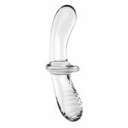 Satisfyer Double Crystal Glass Dildo, Clear