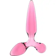 Satisfyer: Triple Crystal 2, Glass Dildo, rosa