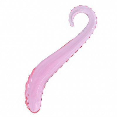 Glassy Rose Wave Dildo