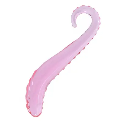 Glassy Rose Wave Dildo