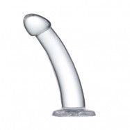 Glazed - Curved Crystal Dildo