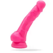 Happy Dicks 7.5in with Balls (Färg: Blå)