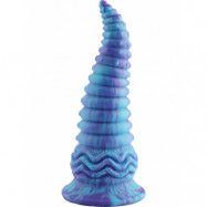 Wildolo: Spiral Fantasy Suction Cup Dildo, 24 cm, blå