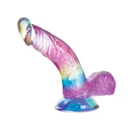 Jellildo Dildo Curved With Balls 19 cm