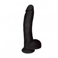 Jock - 25cm Dildo with Balls - Black