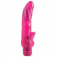 Juicy Jewels Vivid Rose Dildovibrator       - Rosa