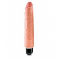 King Cock 10 Inch Vibr Stiffy Flesh