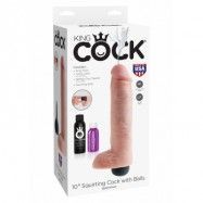 KING COCK 10" SQUIRTING COCK - FLESH