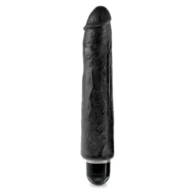 KING COCK 10''VIBR STIFFY BLACK
