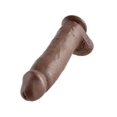 King Cock 12 Dildo Brown With Balls 30.48 Cm