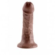 KING COCK 6 INCH BROWN DILDO