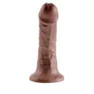 KING COCK 6 INCH BROWN DILDO