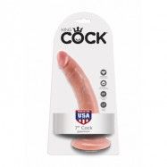 KING COCK 7 INCH FLESH DILDO