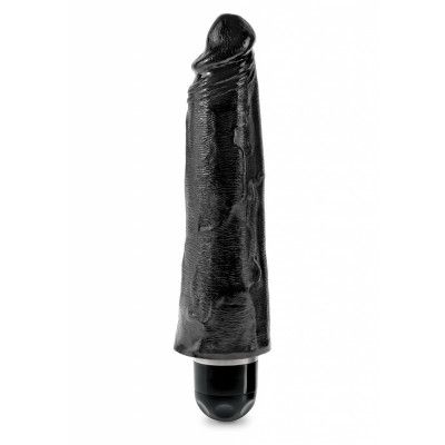 KING COCK 8'' VIBR STIFFY BLACK