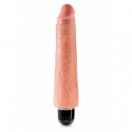 King Cock 9 Inch Vibr Stiffy Flesh