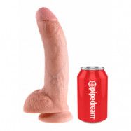 KING COCK 9 INCH W/ BALLS FLESH DILDO 23cm