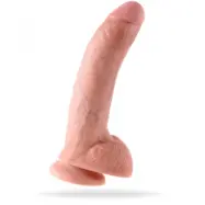 King Cock 9 Inch With Balls Flesh