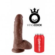 King Cock Brun Dildo 22 cm