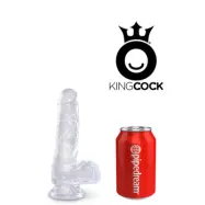 King Cock Clear 17 cm Lila