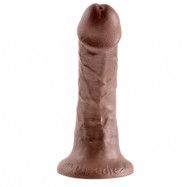 King Cock Dildo 15 cm Brown