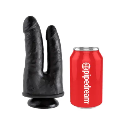 KING COCK DOUBLE PENETRATOR BLACK