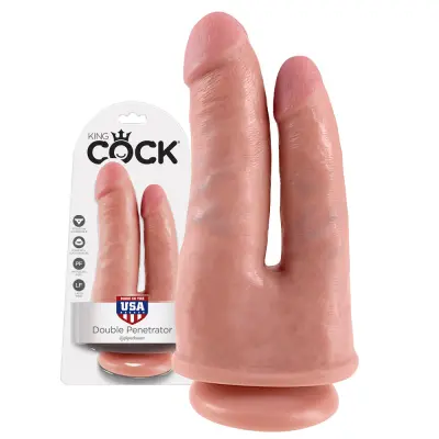 KING COCK DOUBLE PENETRATOR FLESH