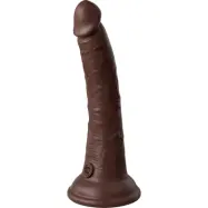 King Cock Elite: Dual Density Silicone Cock, 21 cm, mörk