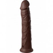 King Cock Elite: Dual Density Silicone Cock, 30 cm, mörk