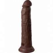 King Cock Elite: Dual Density Silicone Vibrating Cock, 25 cm, mörk