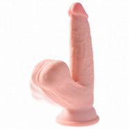 King Cock Plus Triple Density Swinging Balls Dildo 21 cm - Nude