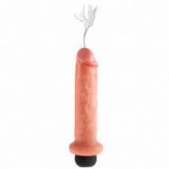 King Cock Realistisk Sprutdildo 21,6 cm - Nude