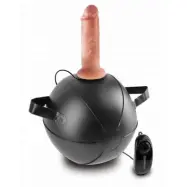 King Cock Vibrating Mini Sex Ball with 6" Dildo