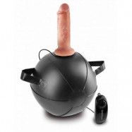 King Cock Vibrating Mini Sex Ball with 6" Dildo