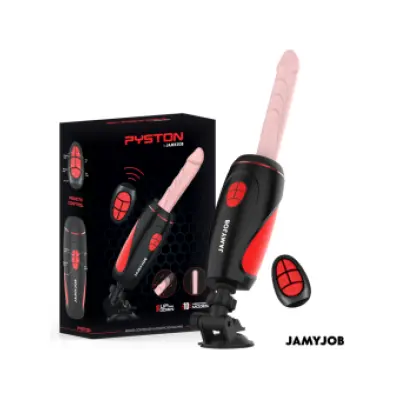 Jamyjob Pyston Base Automatic Masturbator With Remote Control Dildo