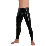 Latex Leggings med Dildo (Välj:: XXL)