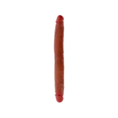 GET REAL - DOUBLE-ENDED SILICONE DILDO CARAMEL 35 CM