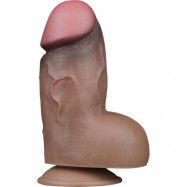 LoveToy: Dual-Layered Silicone Cock, 18 cm, mörk