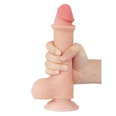 Lovetoy Sliding Skin Dual Layer Dildo 20 cm