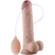 LoveToy: Soft Ejaculation Cock with Balls, 23 cm