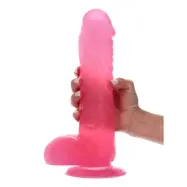 Lucio Transparent Dildo Pink 28 cm