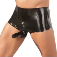 Men's Latex Pants black - L/XL / Black