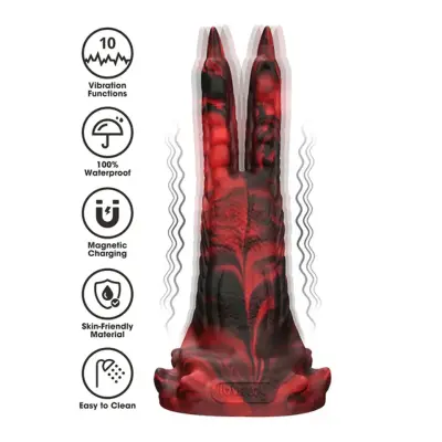 Monster Savage Double Claw Vibrating Dildo