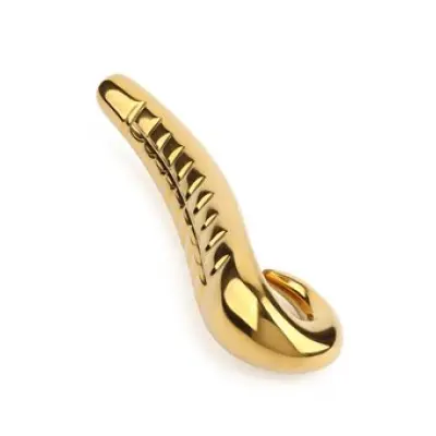 Mr. Steel Devil'S Tongue Dildo Gold