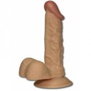 Natural Seducer: Dildo med Pung, 18 cm