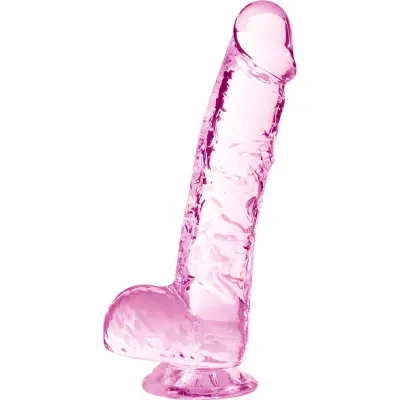 Naturally Yours: Crystalline Dildo, 15 cm, rosa