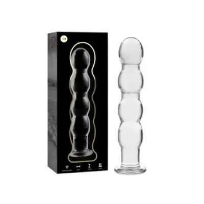 Nebula Series By Ibiza Model 10 Dildo Borosilicate Glass Clear 16.5 Cm -O- 3.5 Cm