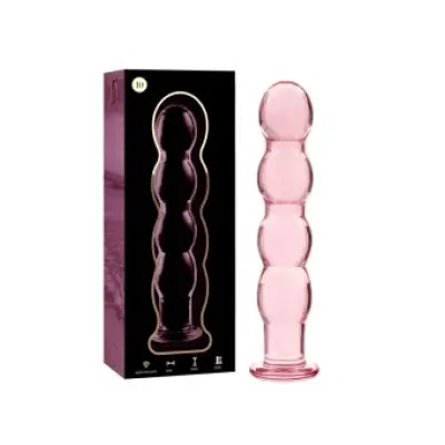 Nebula Series By Ibiza Model 10 Dildo Borosilicate Glass Pink 16.5 Cm -O- 3.5 Cm