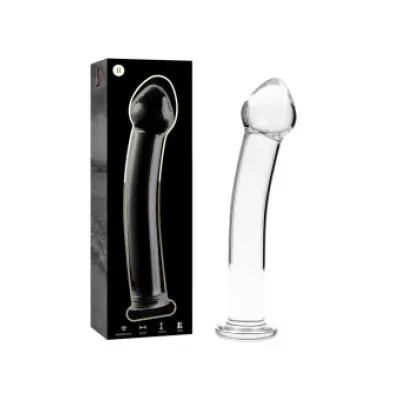 Nebula Series By Ibiza Model 11 Dildo Borosilicate Glass Clear 16 Cm -O- 3 Cm