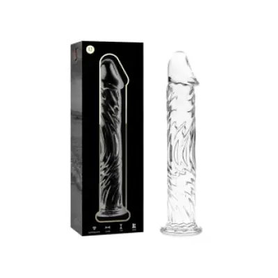 Nebula Series By Ibiza Model 12 Dildo Borosilicate Glass Clear 17 Cm -O- 3.5 Cm