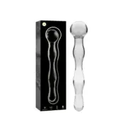 Nebula Series By Ibiza Model 13 Dildo Borosilicate Glass Clear 18 Cm -O- 3.5 Cm